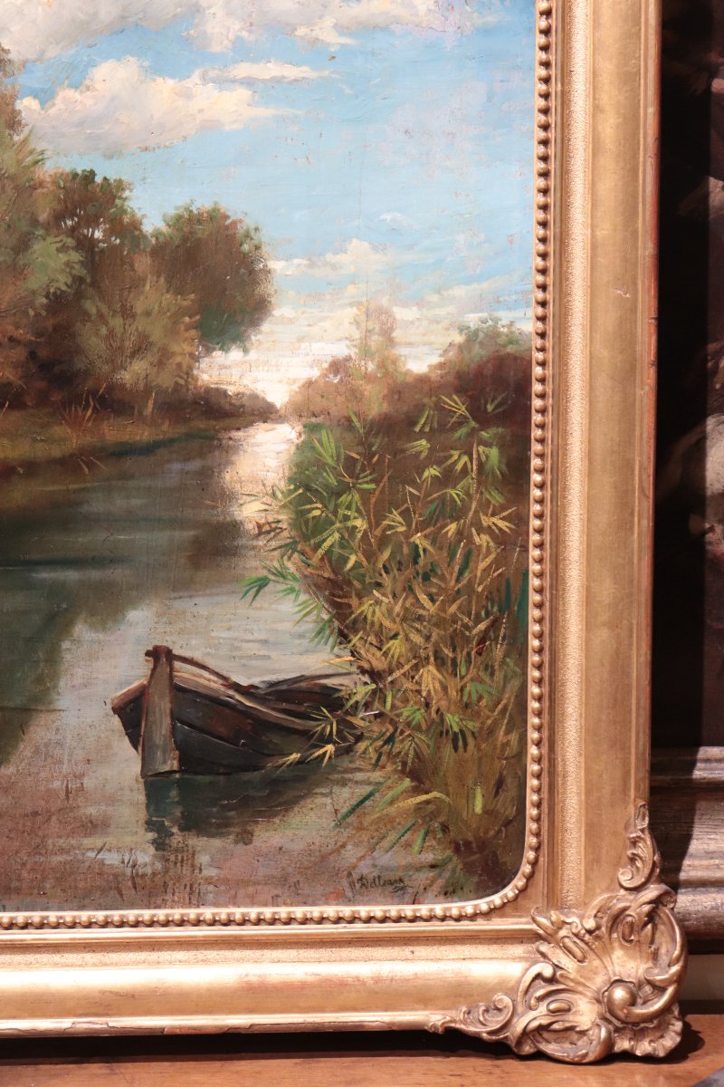  Delleani Lorenzo (Pollone, 1840 - Torino, 1908) - Paesaggio-photo-1