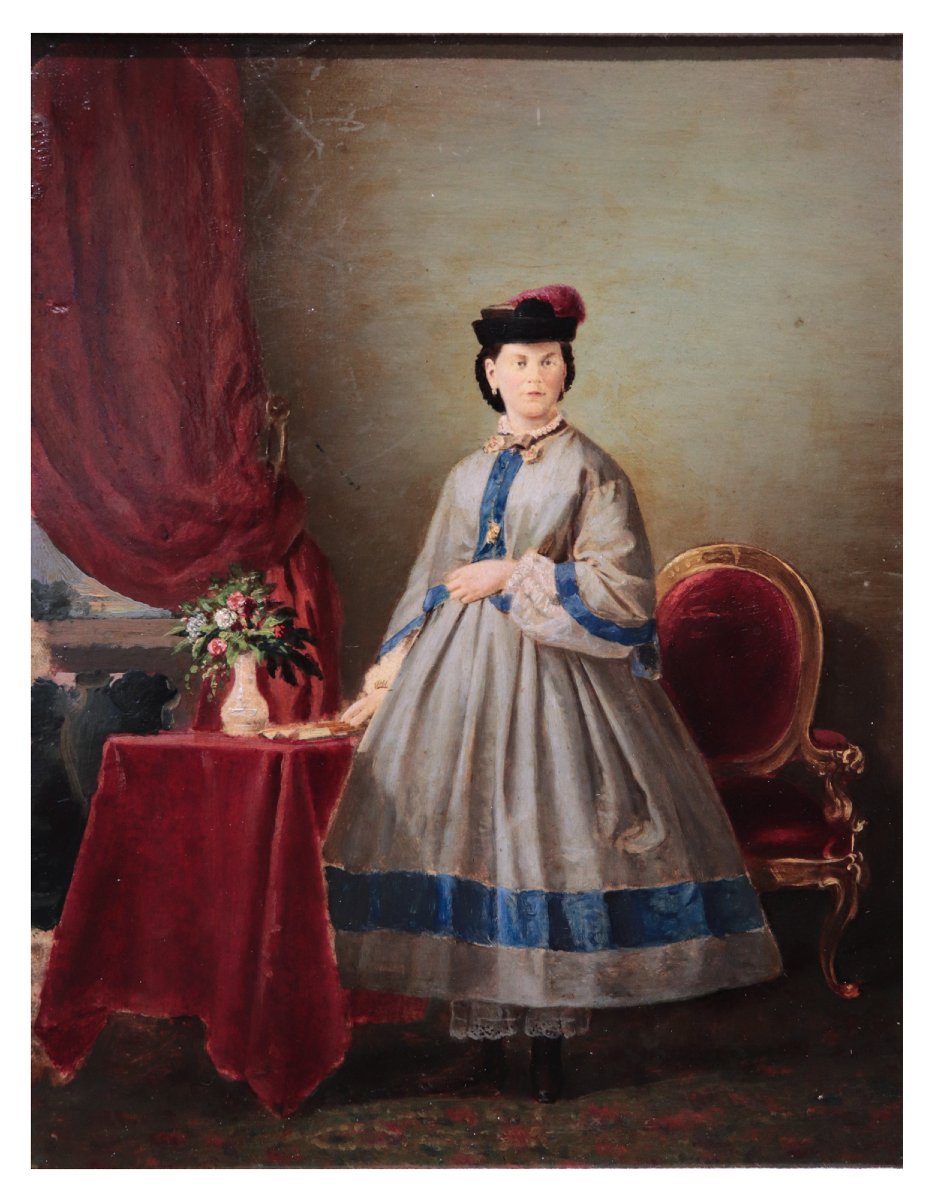 Dipinto: Ritratto di dama, 'fine 800-photo-2