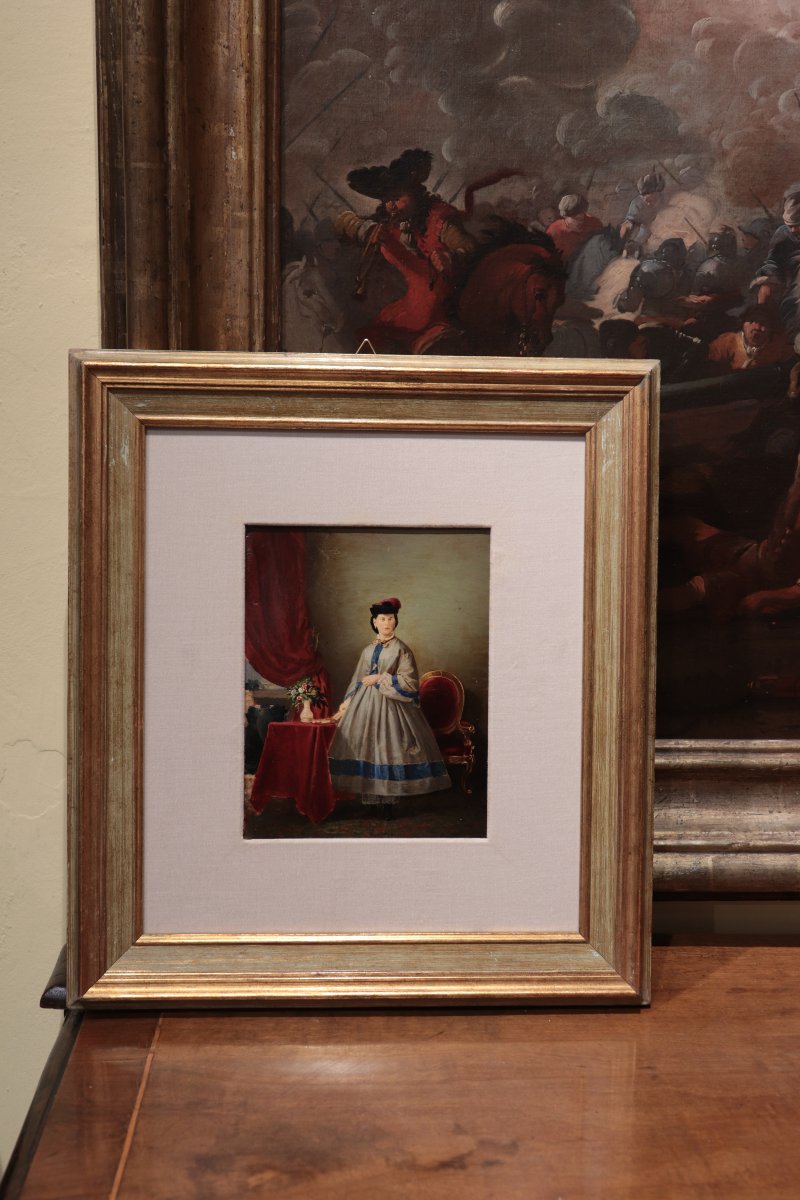 Dipinto: Ritratto di dama, 'fine 800-photo-3