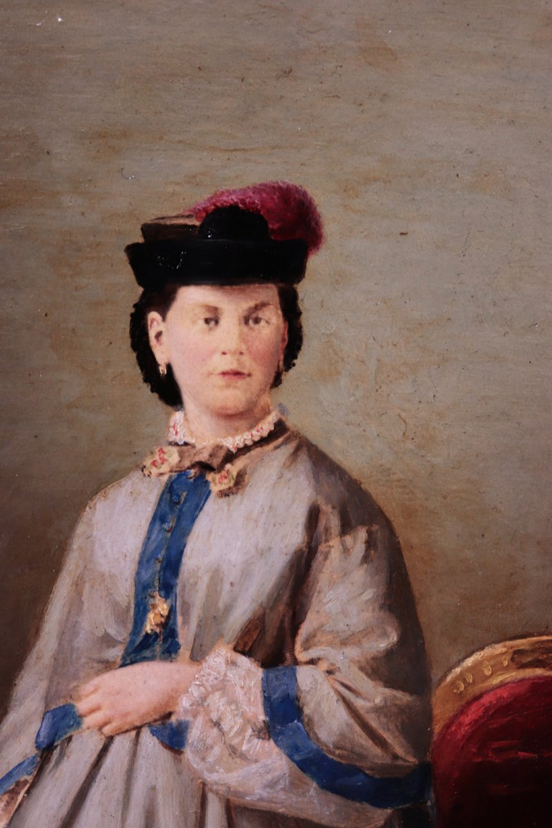 Dipinto: Ritratto di dama, 'fine 800-photo-1