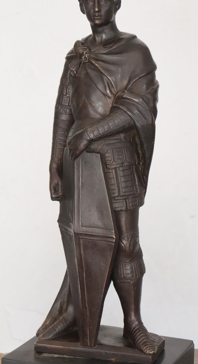 Scultura in bronzo "San Giorgio" da Donatello '900-photo-2