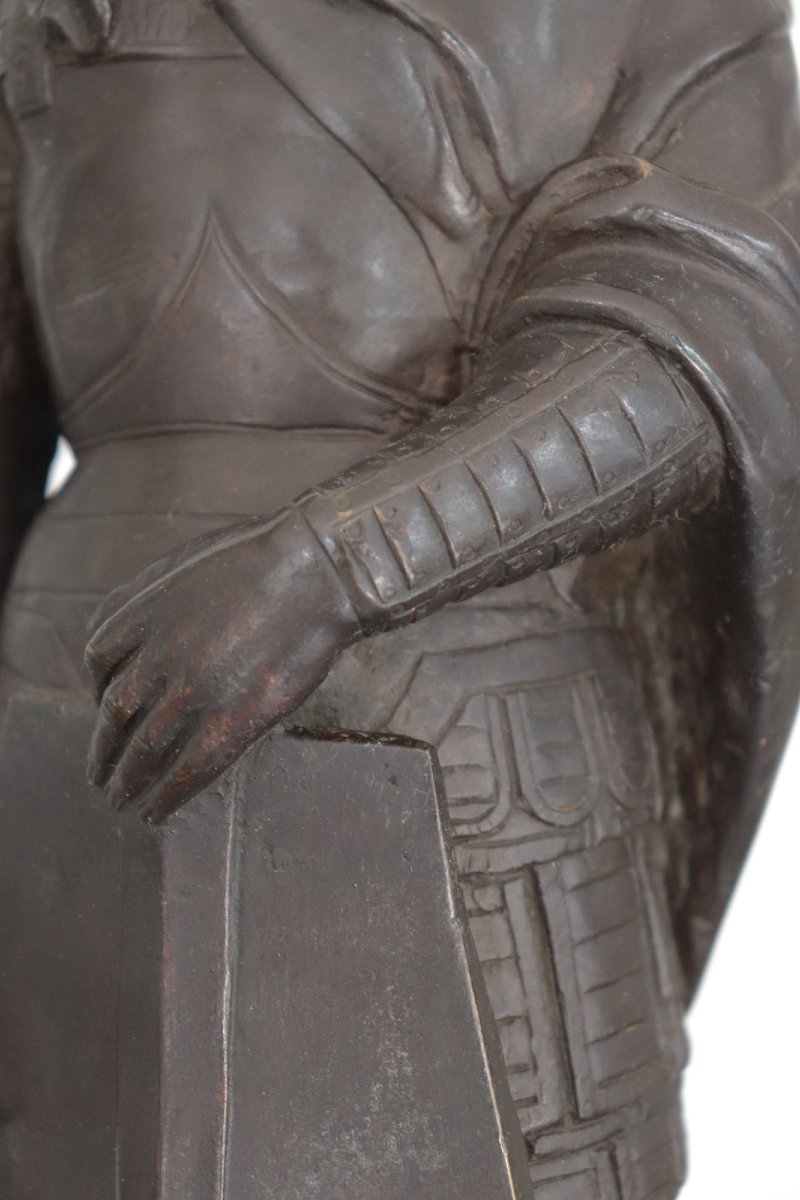 Scultura in bronzo "San Giorgio" da Donatello '900-photo-3