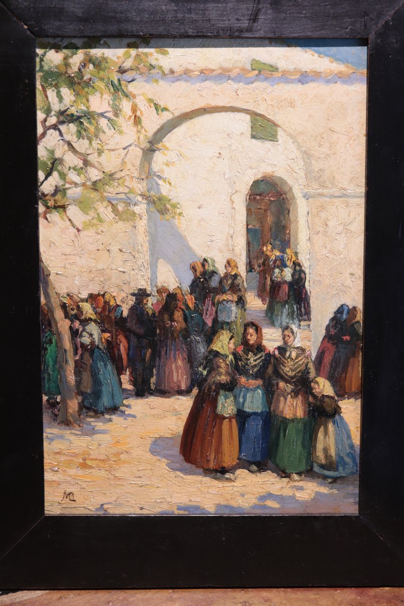 2 Dipinti: Scene di  Paese, '900-photo-2