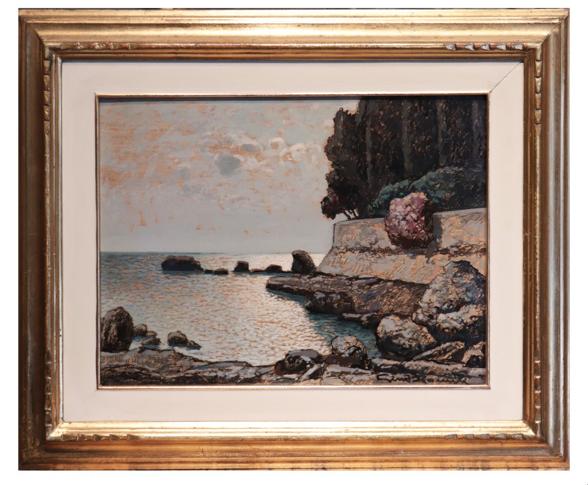 Gino Romiti (Livorno 1881-1967) - Scogli