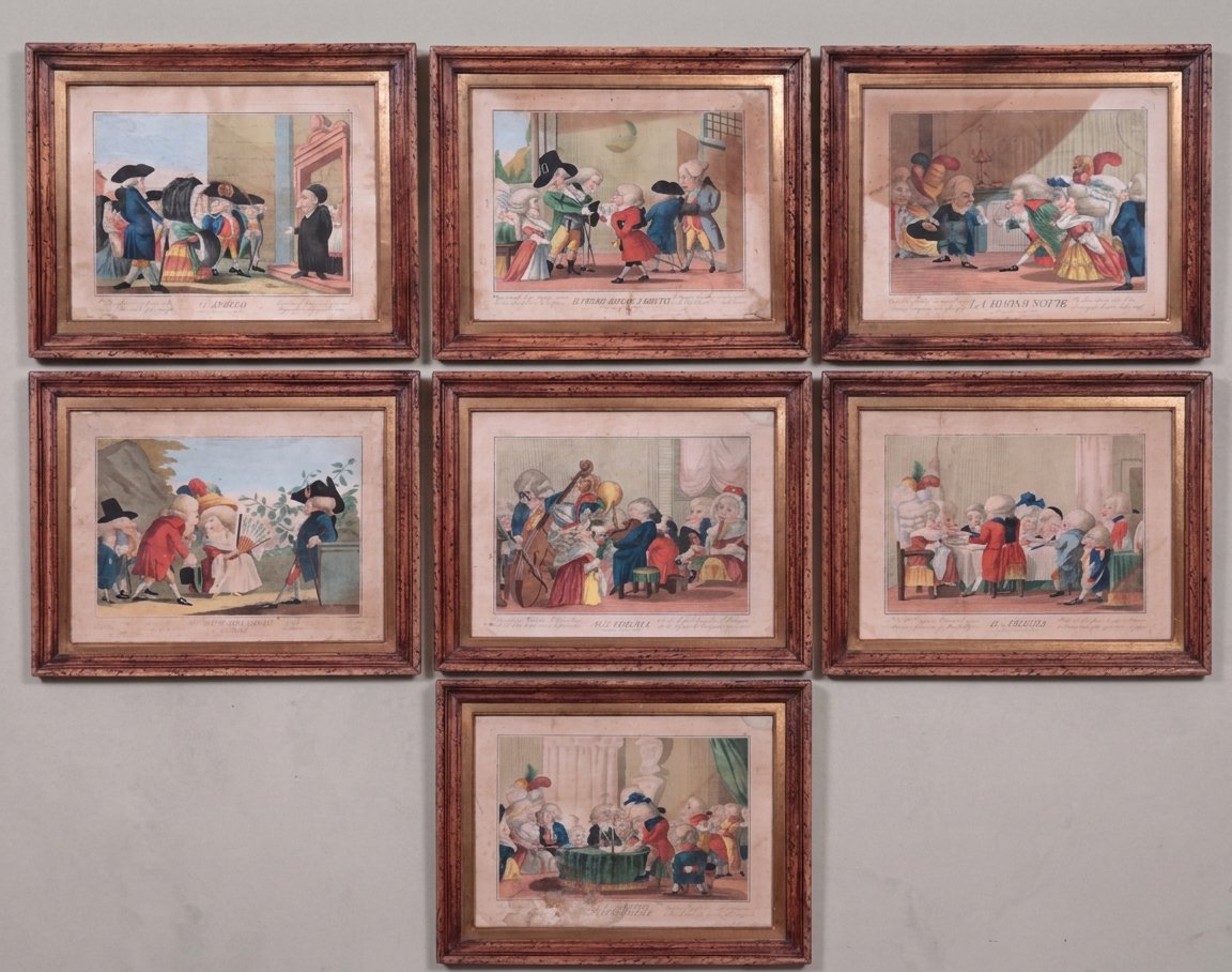 Carlo Lasinio (Treviso 1759 - Pisa 1836) - 7 Stampe Matrimonio