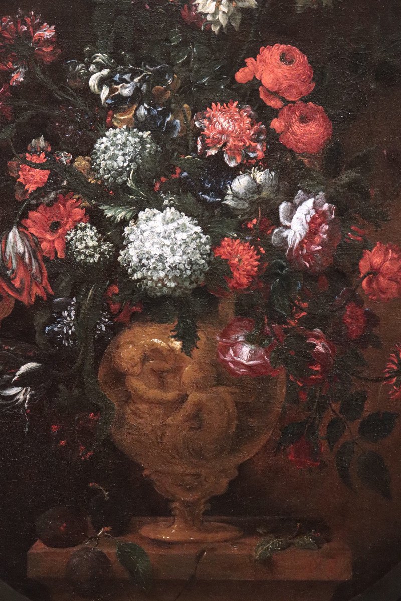 Bartolomeo Bimbi ( Florence 1684-1729) - Vase De Fleurs-photo-3