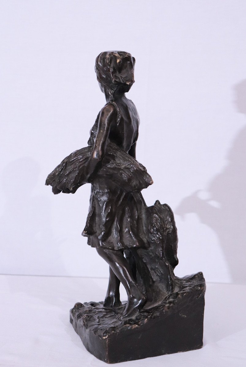 Sculpture en bronze, "Femme" 20eme siècle.-photo-4