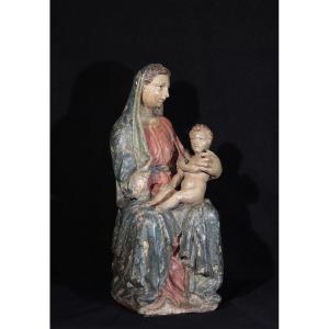 Scultura Madonna con Bambino, Siena, 15secolo