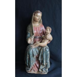 Scultura: Madonna con Bambino, Siena, '400