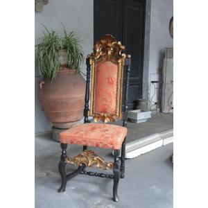 Poltrona con decori dorati, Veneto, '700