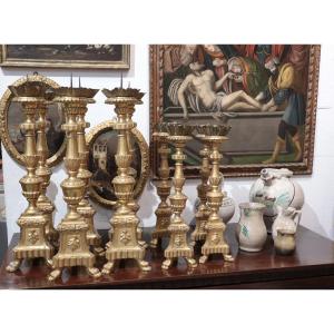 10 candelieri dorati, Toscana, '700