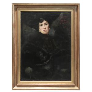 Cesare Laurenti ( 1854 – 1936)- Studio di Ritratto