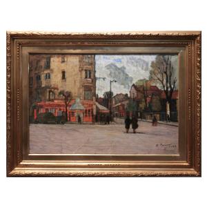 Panizzi Arturo (Livorno 1881-1966) Veduta cittadina