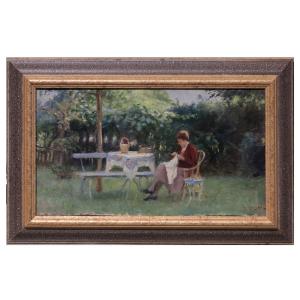 Magni Giuseppe (1869 - 1956) - Ricamatrice