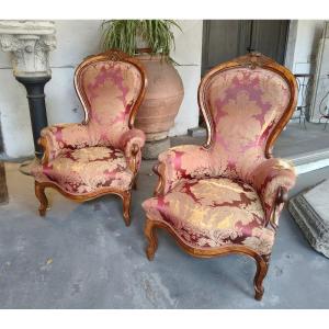 Coppia di poltrone, metà '800