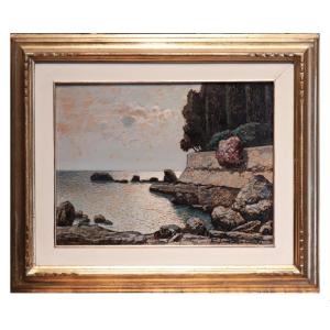 Gino Romiti (Livorno 1881-1967) - Scogli
