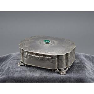 Cofanetto portagioie in argento, inizi '900