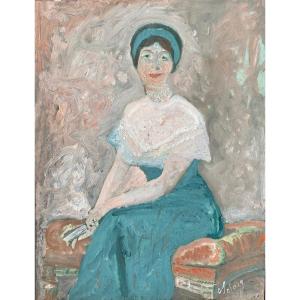 Philippe Solary 1840 1906 Or Solari But Signed With A Y Portrait With Gentle Smile Late 19th Century