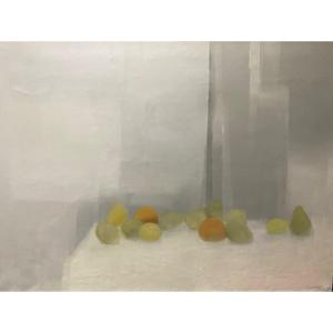 Still Life - Large Oil On Canvas Signed Pierre-gérard Langlois (1940-1994)