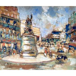 Place De Clichy (paris) - The Monument To Marshal Moncey