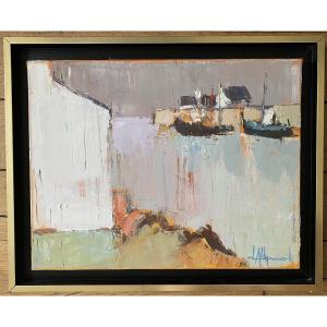 Seaside (brittany?) - Dominique Dall'agnol (born In 1931)