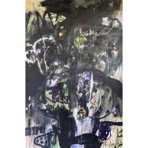 Mixed Media Artwork Dated 1990, Signed Lower Right Thibaut De Reimpré (1949-2023)