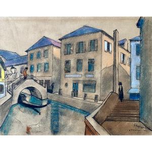 Venice - Drawing Mounted On Paper