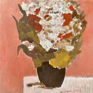 Bouquet Of Flowers Signed Henri-andré Martin (1918-2004)