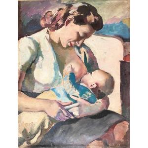 Maternity Oil By Lucien Weil 1902 1963