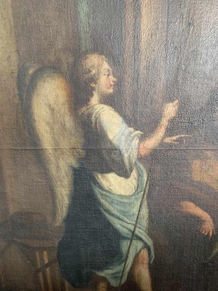 Tobiolo e l’angelo. Il miracolo di Tobiolo che rende la vista al padre Tobia-photo-1