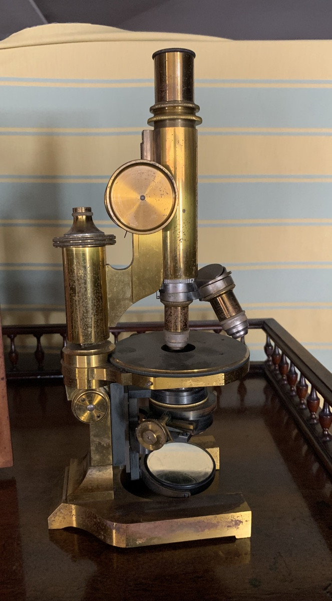 Antico microscopio E.Leitz Wetzlar -photo-3