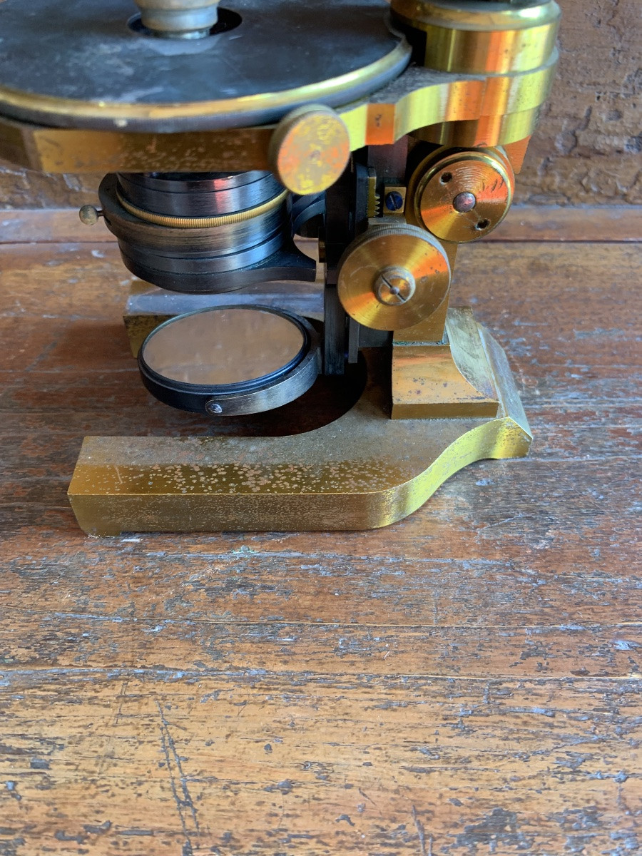 Antico microscopio E.Leitz Wetzlar -photo-6