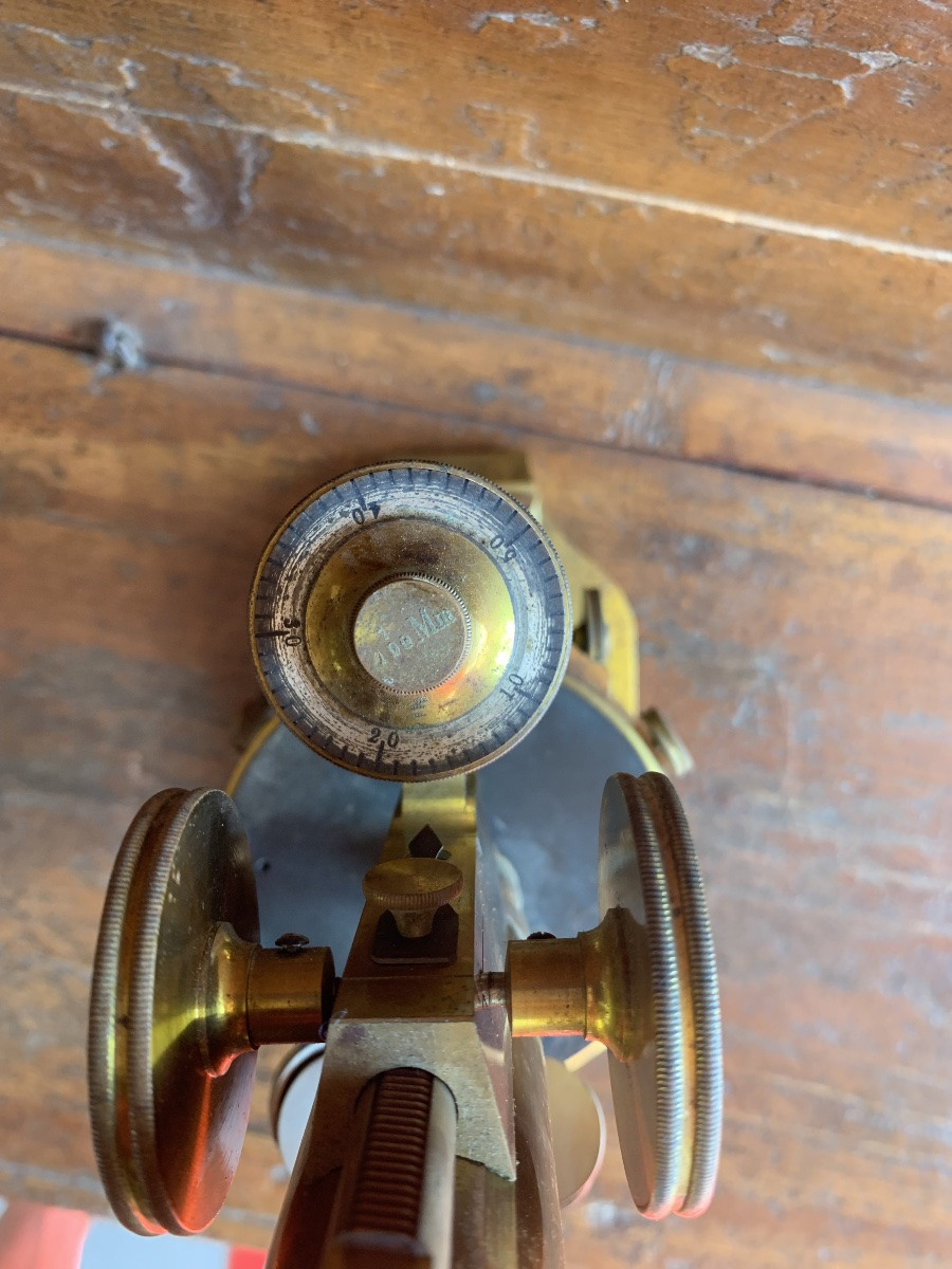 Antico microscopio E.Leitz Wetzlar -photo-8