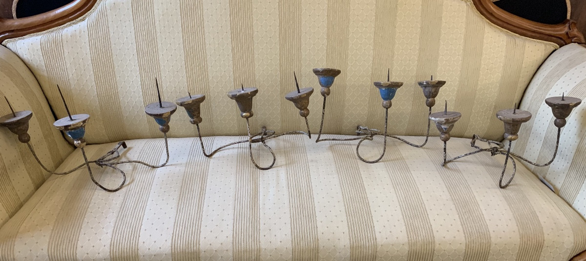 Gruppo di 4 applique 17esimo/18esimo secolo