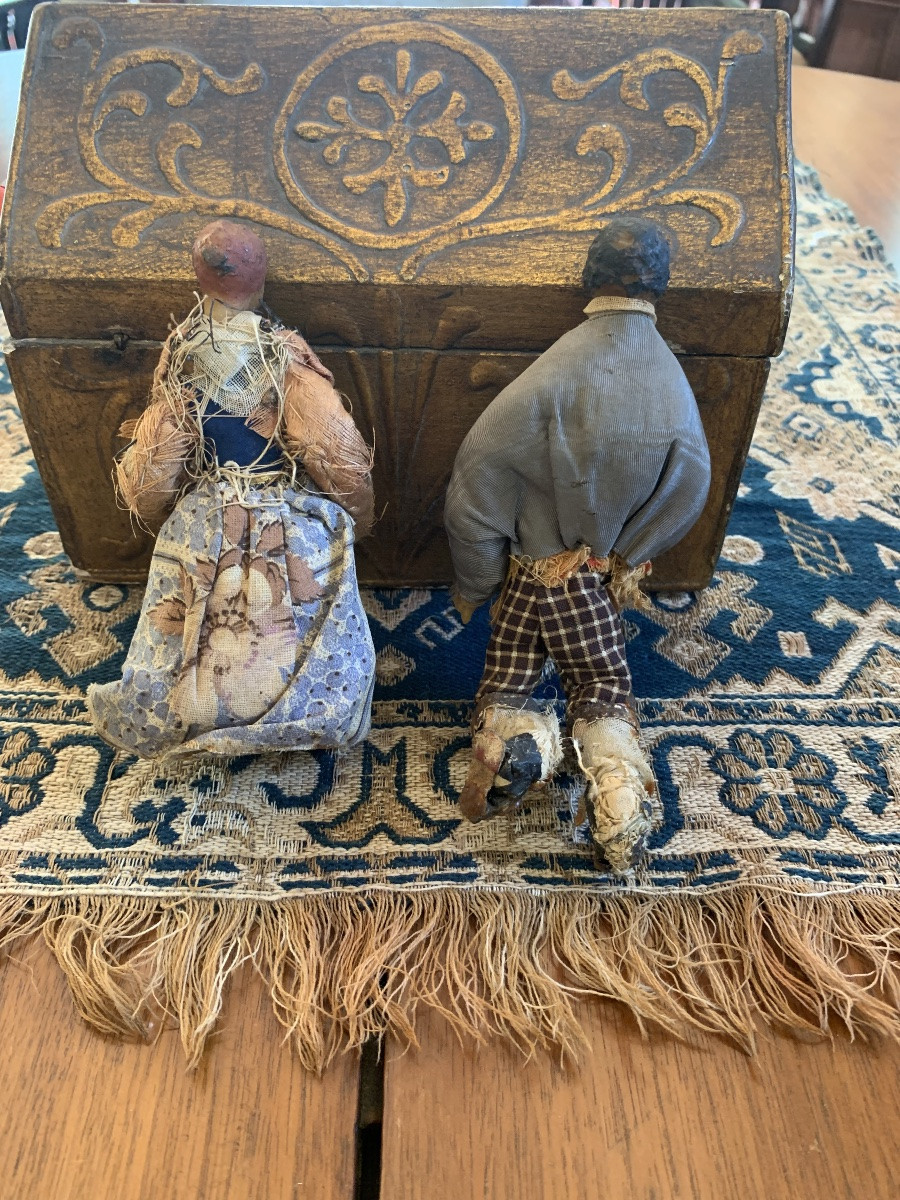 5 personaggi da Presepe in cera,19esimo secolo-photo-5