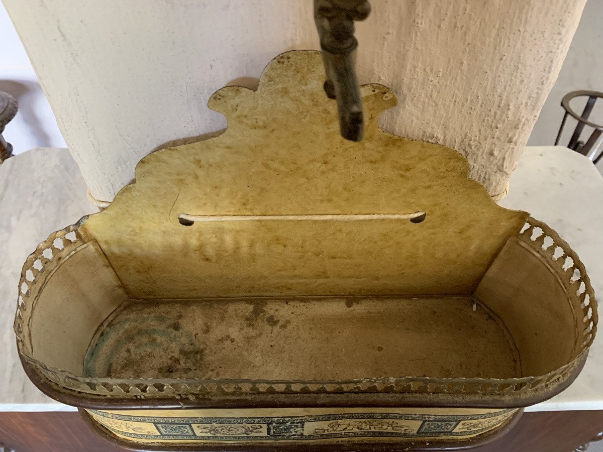 Lavamani da interno in ferro dipinto. Francia,19esimo secolo-photo-1