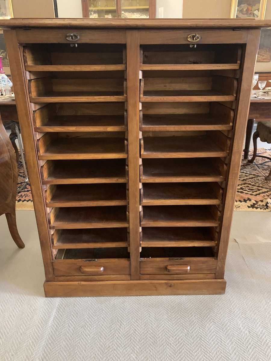 Mobile archivio/schedario/classificatore, Francia 1930/40-photo-3