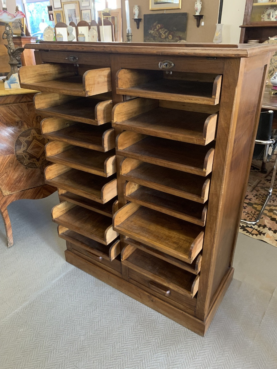 Mobile archivio/schedario/classificatore, Francia 1930/40-photo-5