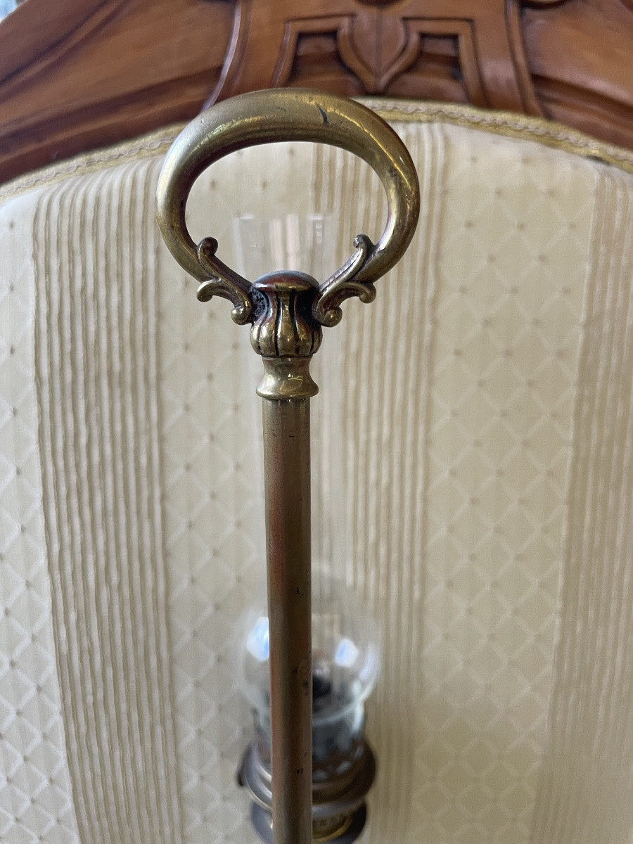 Antica lampada a olio Kosmos. Braccio regolabile, Germania 1870/90-photo-3