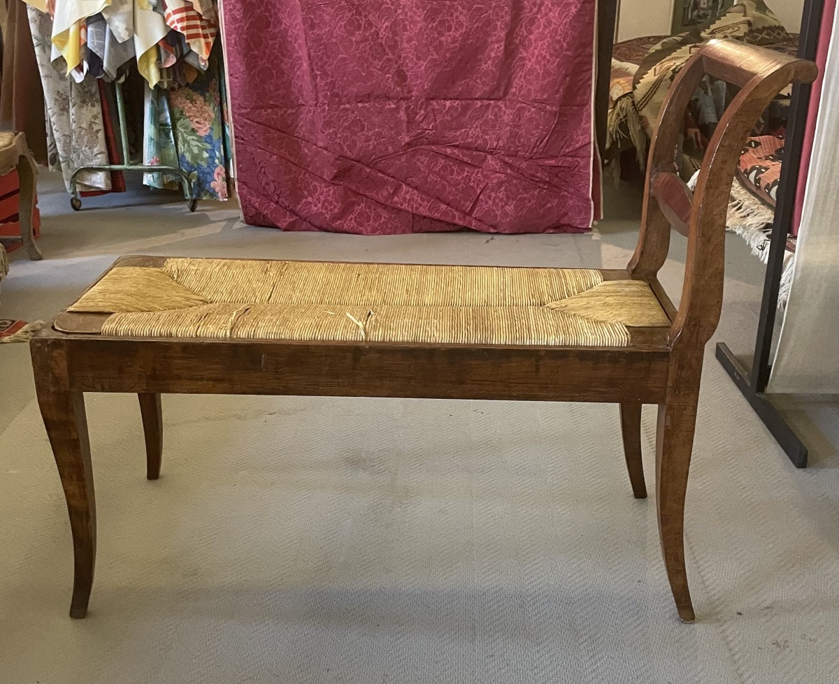 Divanetto/dormeuse Luigi XVI Noce-photo-3