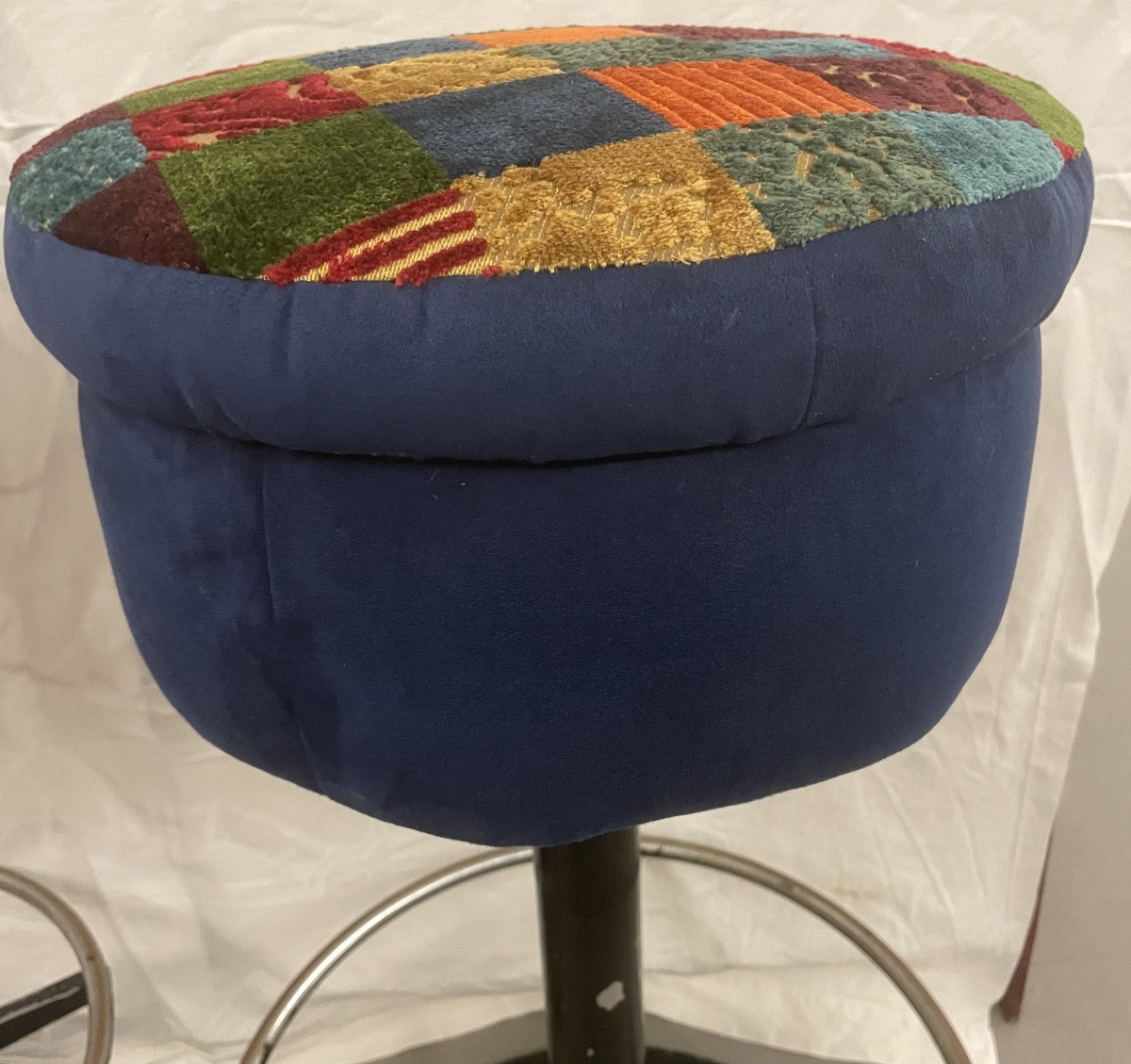 Coppia sgabelli vintage restaurati, Italia anni 60/70-photo-3