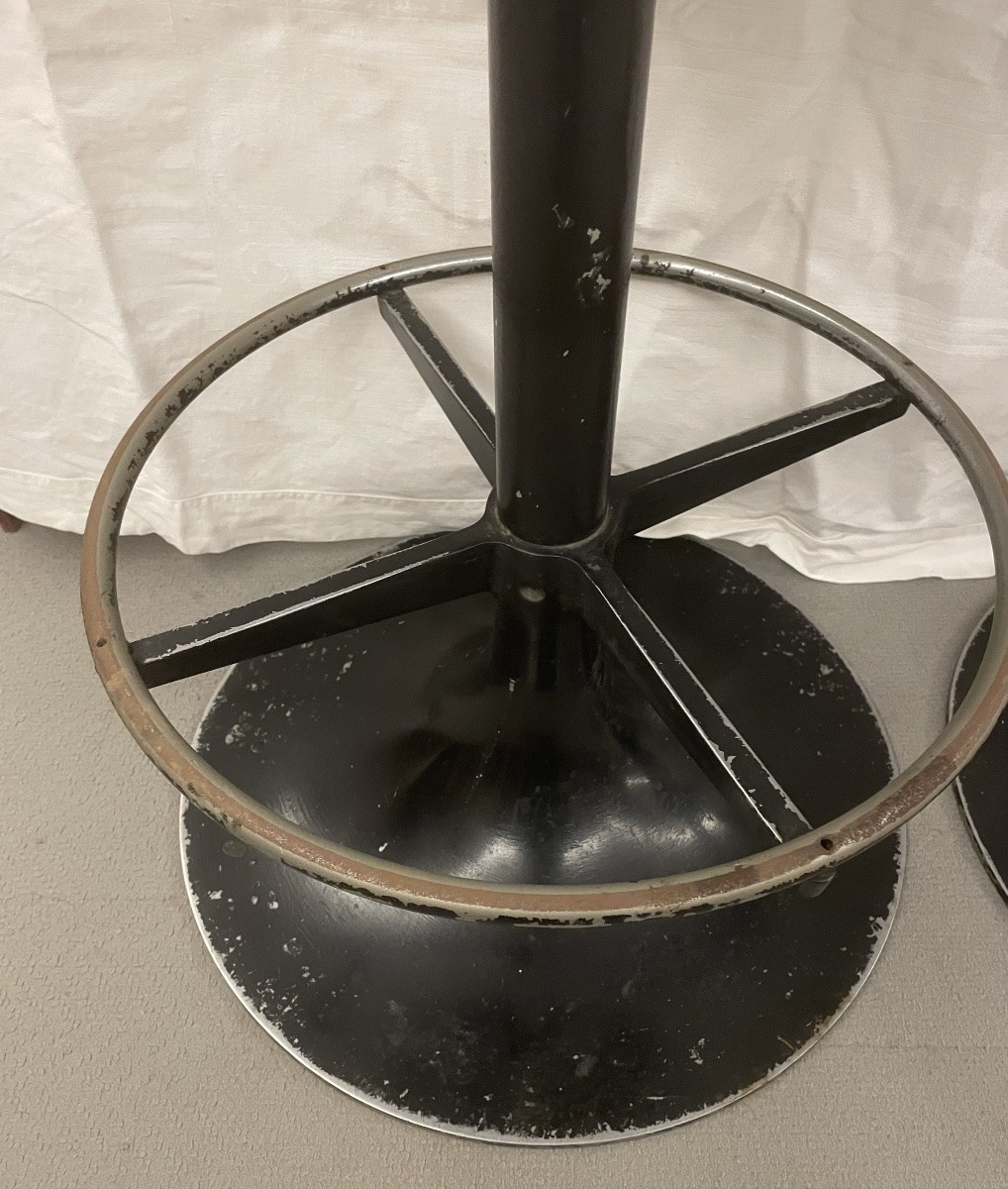 Coppia sgabelli vintage restaurati, Italia anni 60/70-photo-4