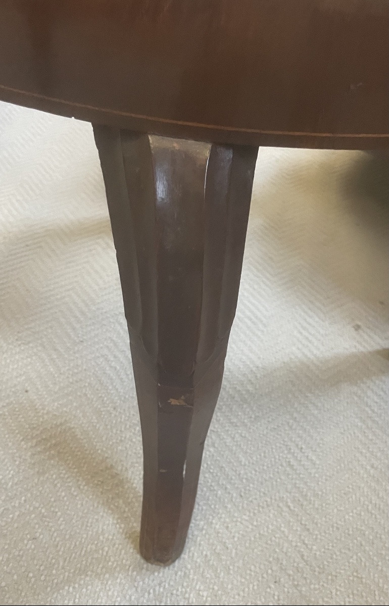 Poltrona girevole a pozzetto. Carlo X, Francia 1830/40-photo-4