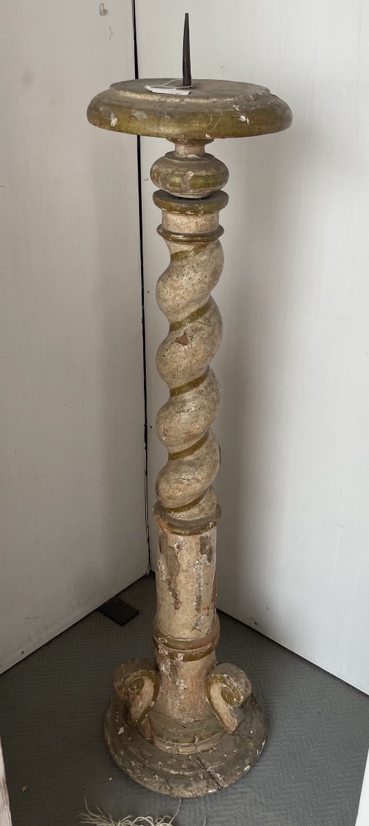 Antica colonna a tortiglione, epoca e stile Luigi XIV -photo-3