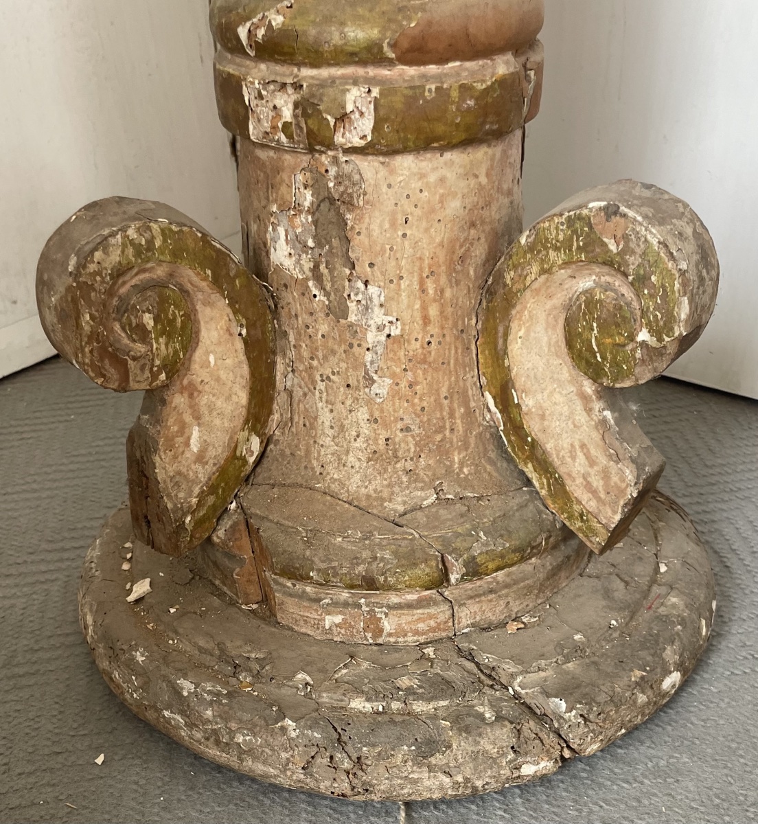 Antica colonna a tortiglione, epoca e stile Luigi XIV -photo-4