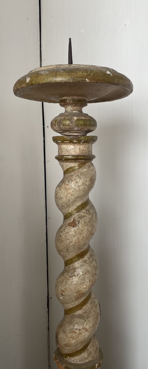 Antica colonna a tortiglione, epoca e stile Luigi XIV -photo-4