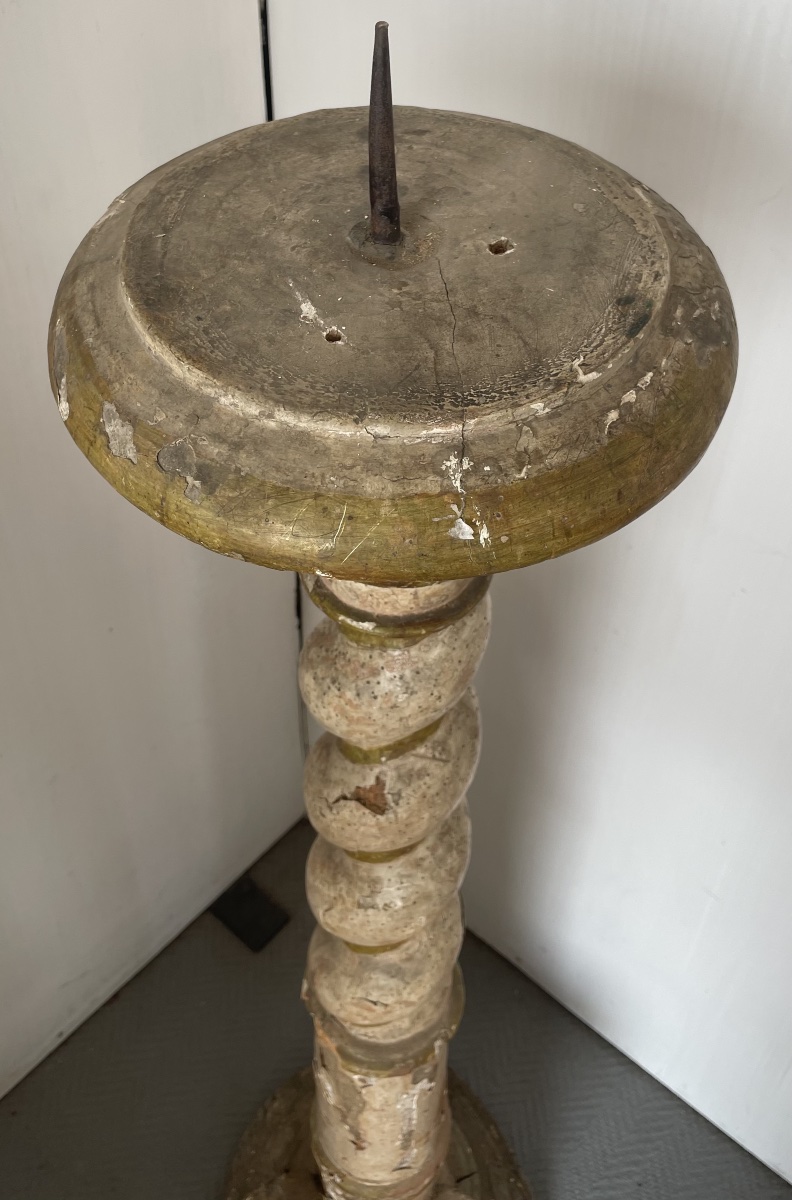 Antica colonna a tortiglione, epoca e stile Luigi XIV -photo-5