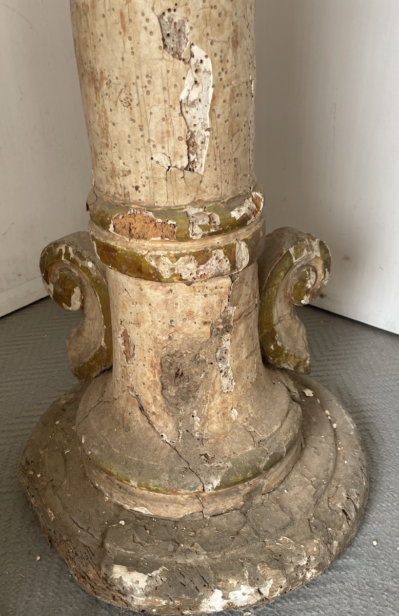 Antica colonna a tortiglione, epoca e stile Luigi XIV -photo-7