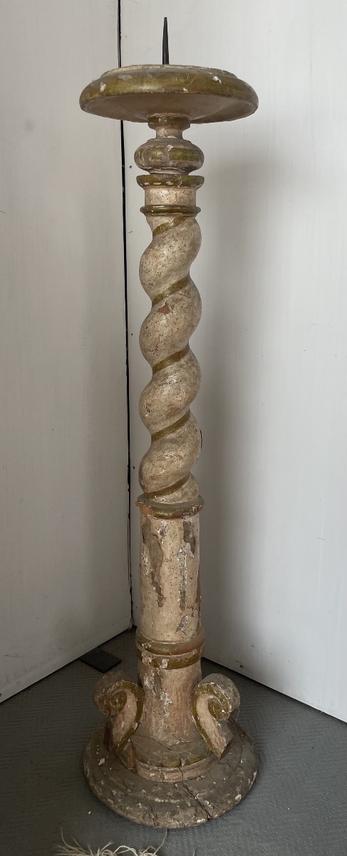 Antica colonna a tortiglione, epoca e stile Luigi XIV 
