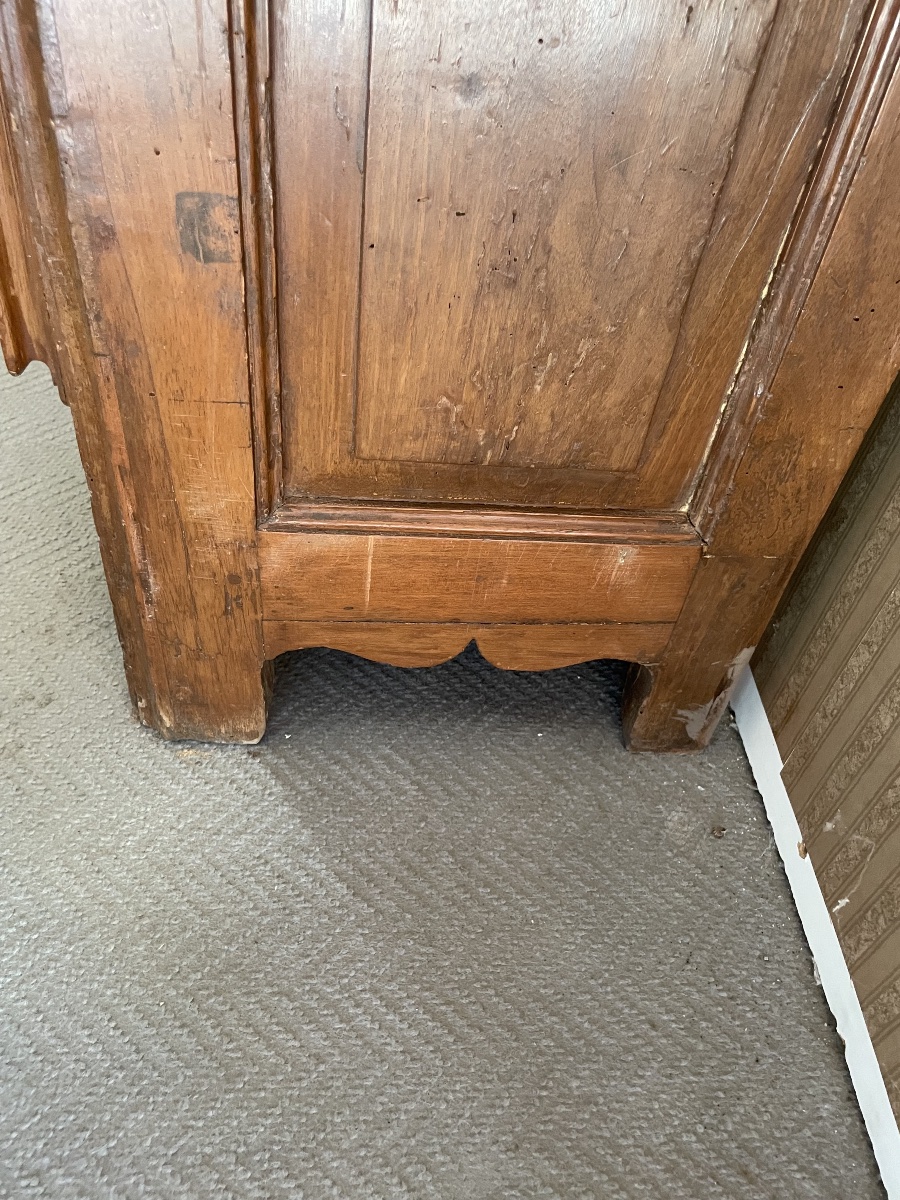 Antico armadio da cucina, Stipo. Legno di noce, centro Italia,17/18 esimo secolo -photo-4